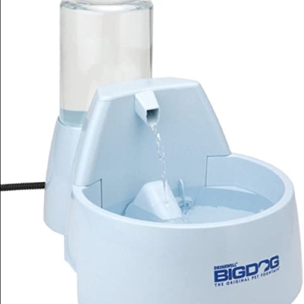 Big dog water fountain bowl